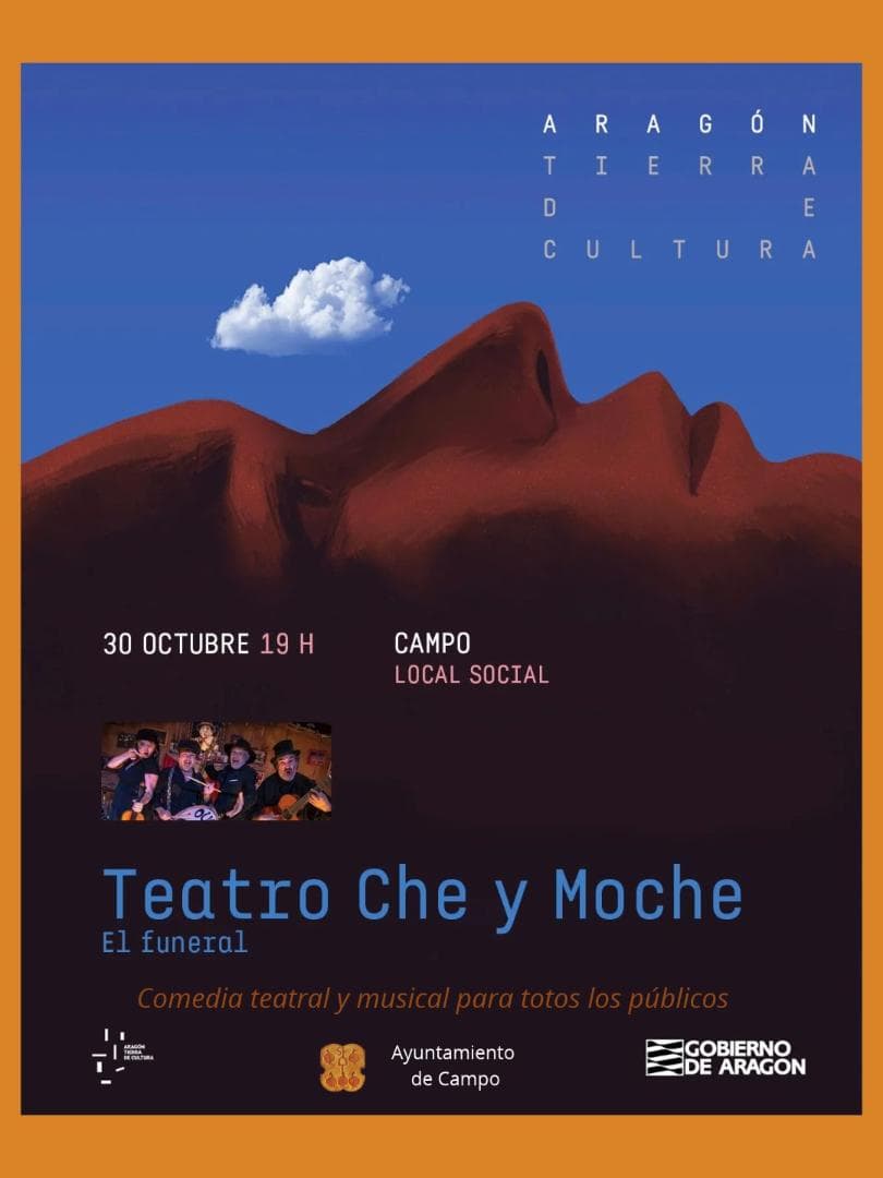Cartel de «El funeral», de Teatro Che y Moche, en Campo