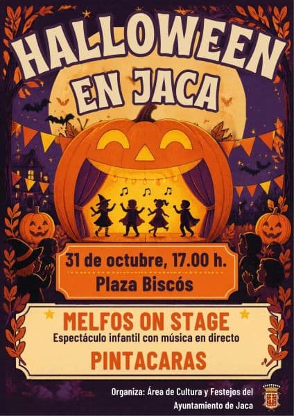 Cartel de Halloween en Jaca: Melfos on Stage