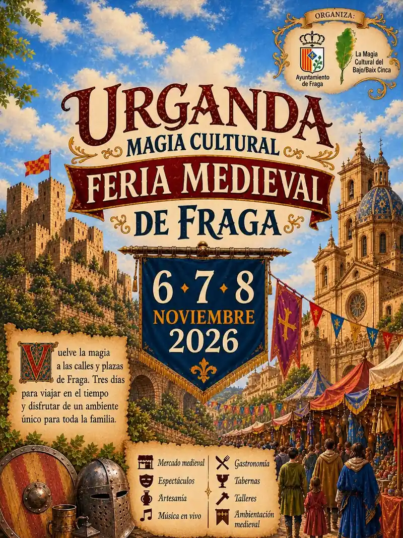 Cartel de Urganda Magia Cultural: Feria Medieval de Fraga