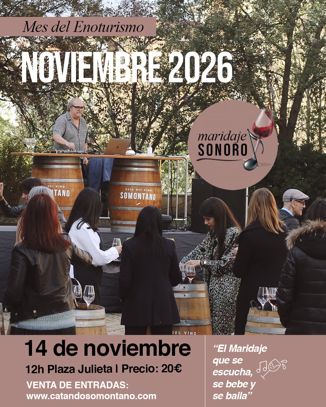 Cartel de Maridaje Sonoro 2026, con Jesús Bombín