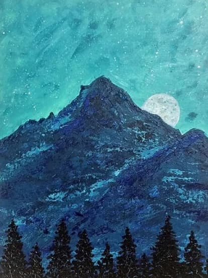 Cartel de Pinta y Brinda: Montañas