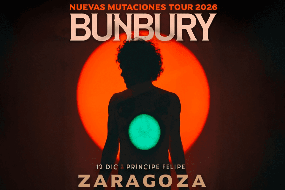 Cartel de Nuevas Mutaciones Tour 2026. Enrique Bunbury