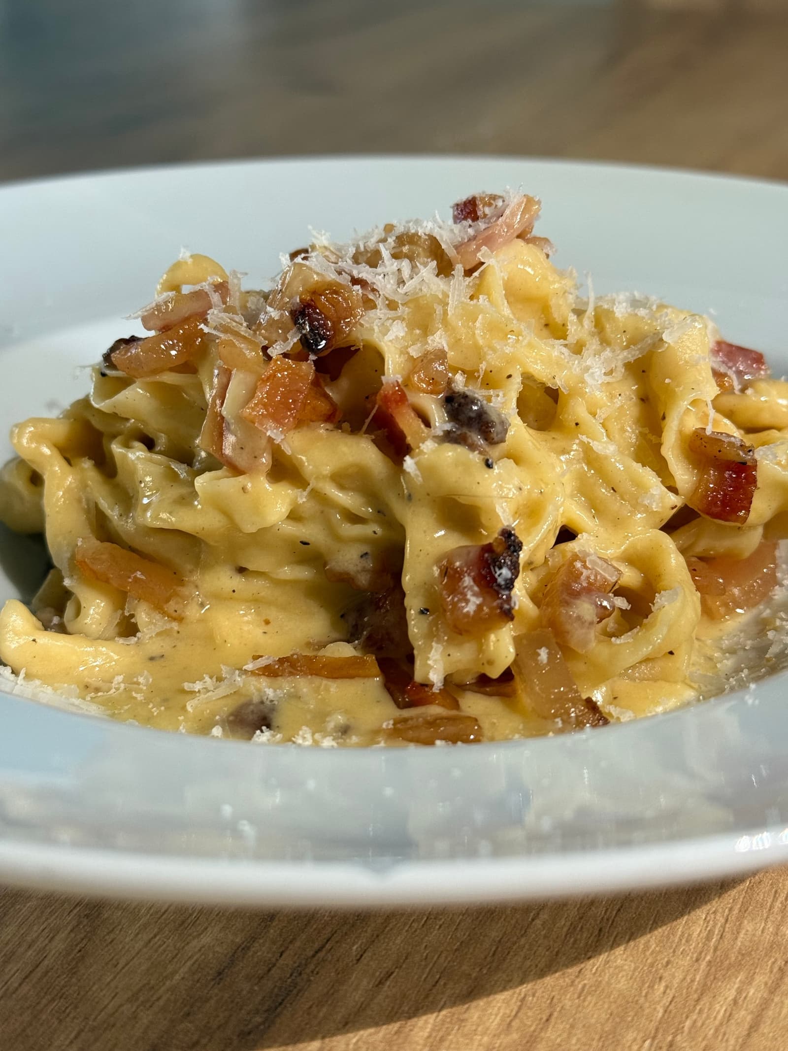 Cartel de Curso de cocina: Pasta carbonara desde cero