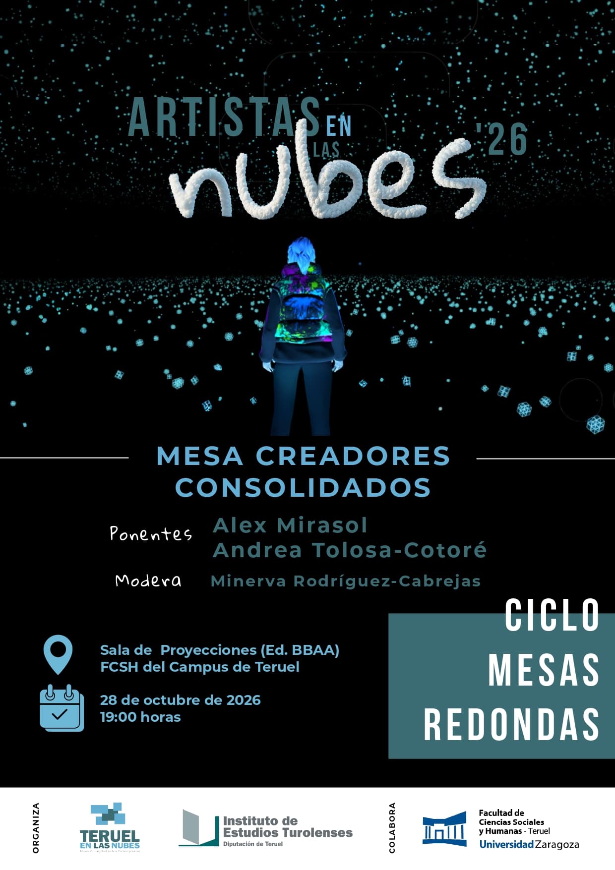 Cartel de Artistas en las nubes