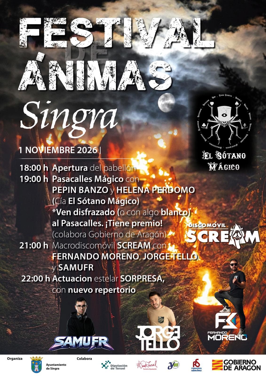 Cartel de Festival de Ánimas de Singra
