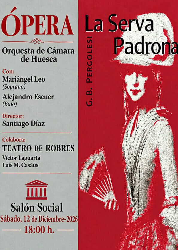 Cartel de «La serva padrona», de Pergolesi