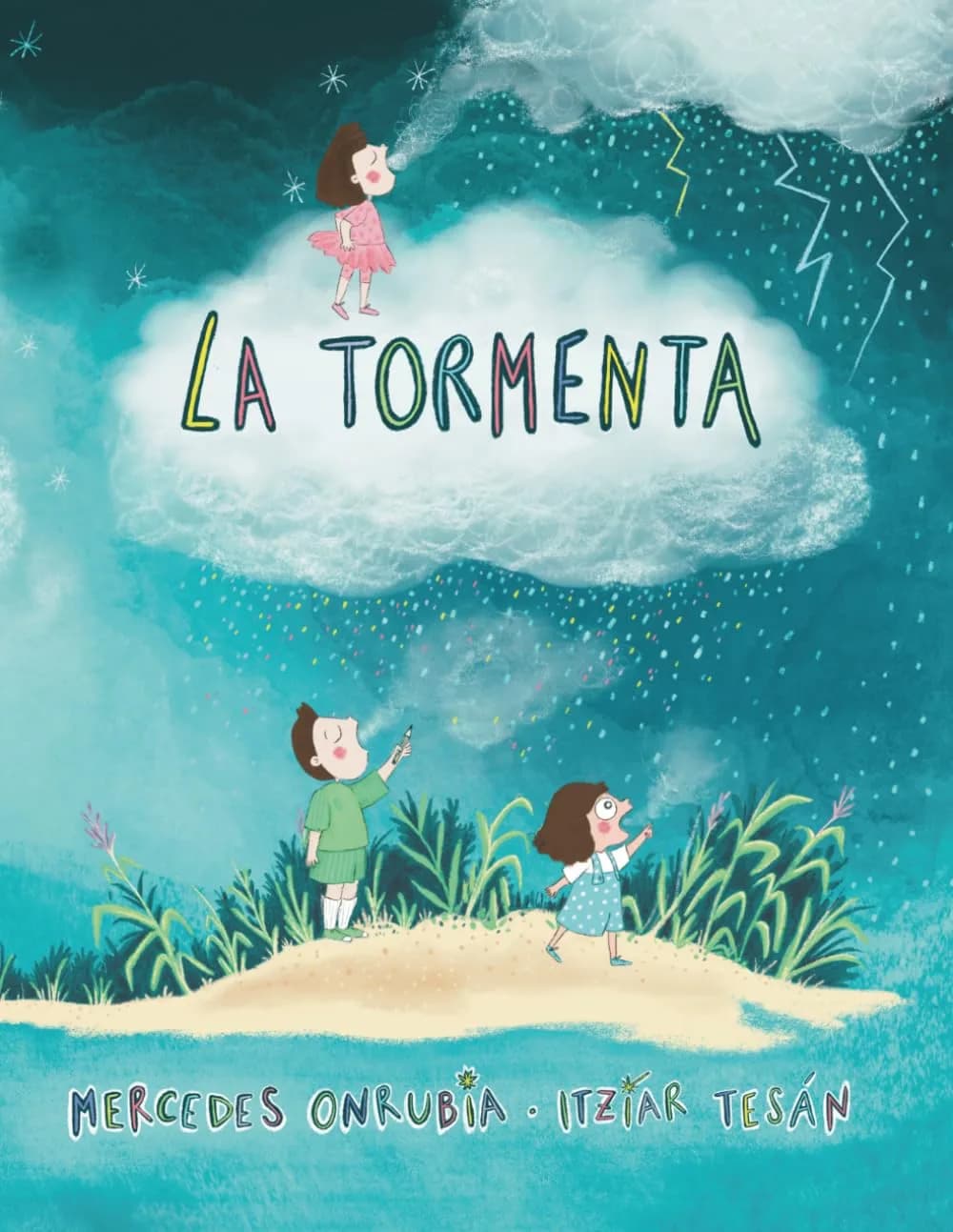 Cartel de Presentación de «La tormenta», cuento de Mercedes Onrubia
