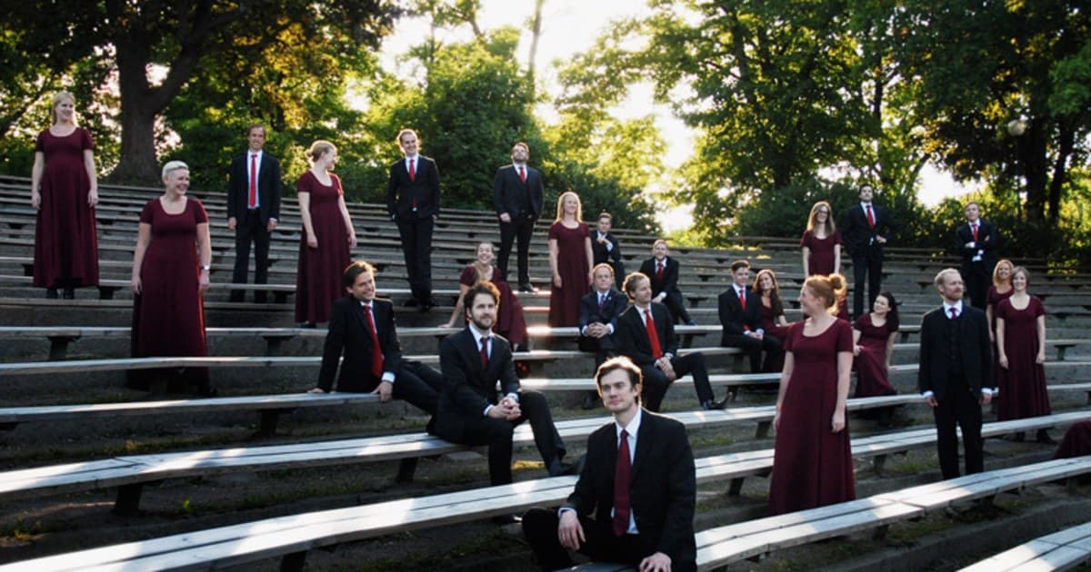 Cartel de Festival Saulus: Sofia Vokalensemble canta «Kanon pokajanen» de Arvo Pärt