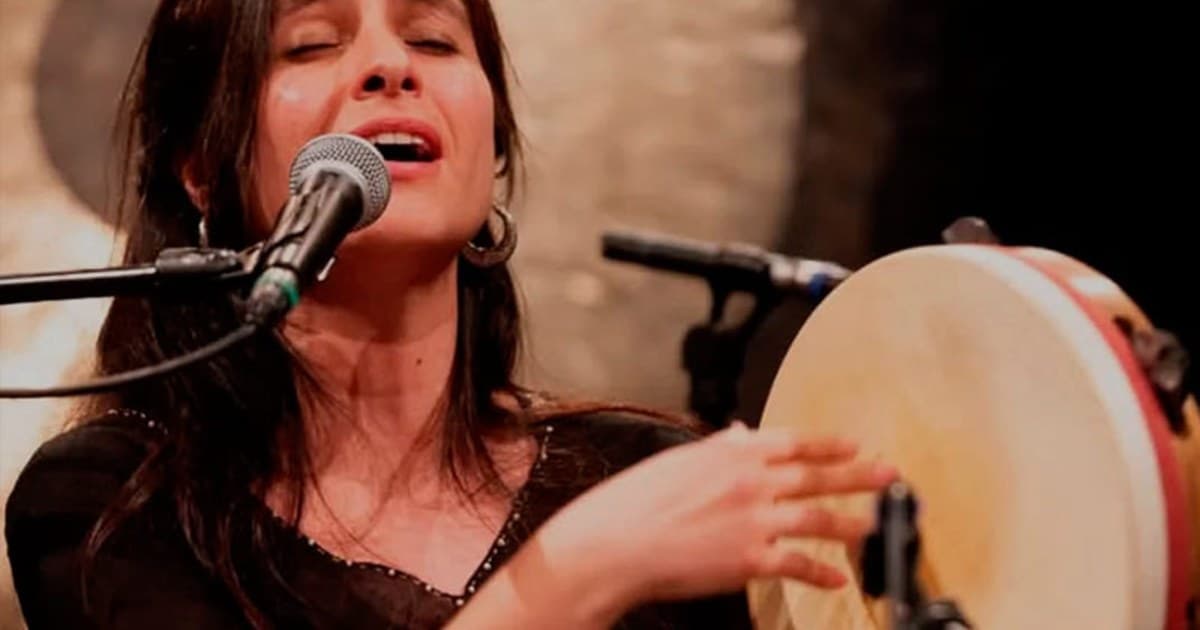 Cartel de El Refectorio: taller de canto y percusión ibérica