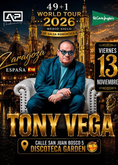 Cartel de Tony Vega: 50 años de salsa romántica