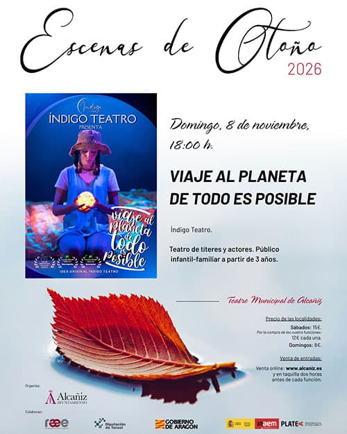 Cartel de «Viaje al planeta de todo es posible», de Índigo Teatro