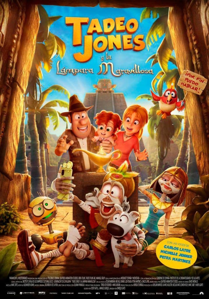 Cartel de Cine en Caspe: «Tadeo Jones y la lámpara maravillosa»