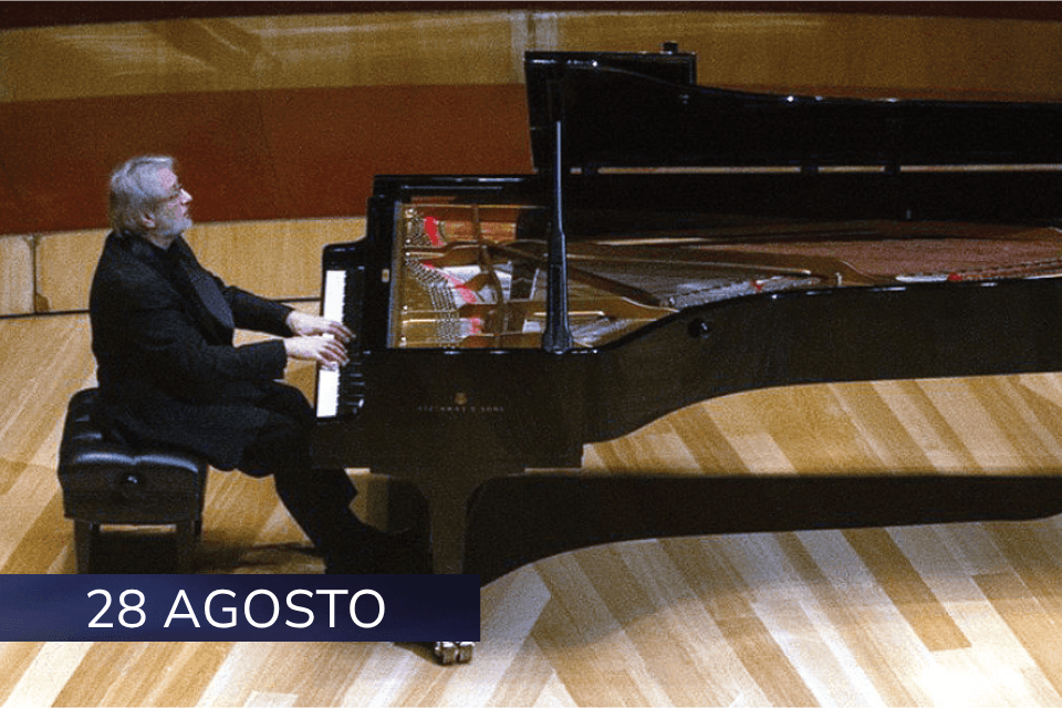Cartel de Festival Música en el Foro. Recital de Piano. De lo humano y lo místico...Rubén Lorenzo