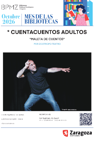 Cartel de Narración oral "Maletas de cuentos para adultos"