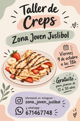 Cartel de Taller de creps