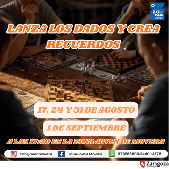 Cartel de Lanza los dados y crea recuerdos