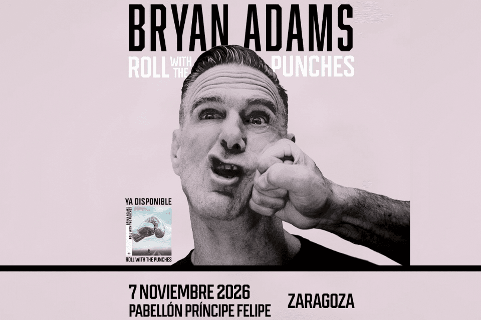 Cartel de Gira Roll With The Punches 2026. Bryan Adams