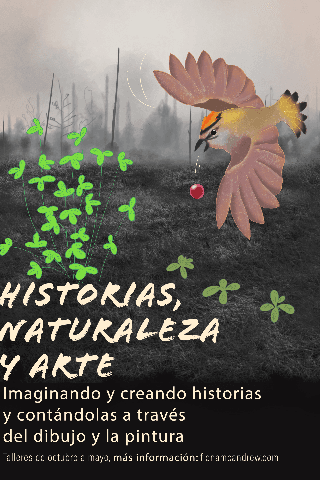 Cartel de Expresando la naturaleza con arte. Fiona McAndrew