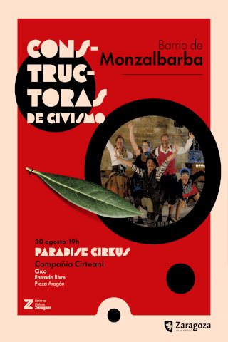 Cartel de Paradise Cirkus. Compañía Cirteani.
