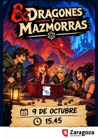 Cartel de Dragones y Mazmorras