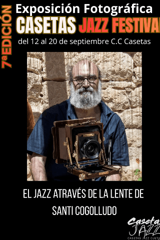 Cartel de El Jazz a Través de la Lente de Santi Cogolludo.