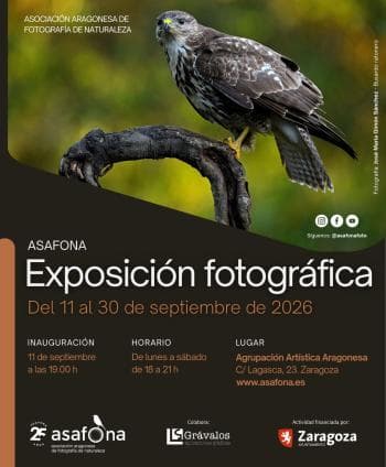 Cartel de Exposición de fotografía de naturaleza ASAFONA 2026