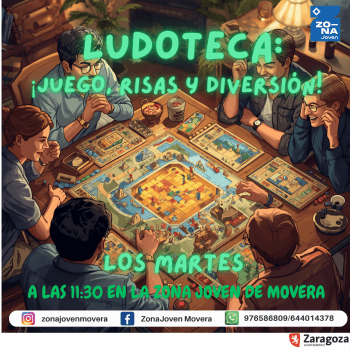 Cartel de Ludoteca:¡Juego, risas y diversión!