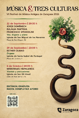 Cartel de Música & Tres Culturas. Esther Ciudad: De fugas y torres