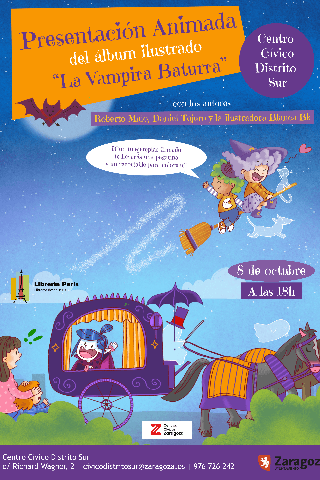 Cartel de Presentación libro: La Vampira Baturra